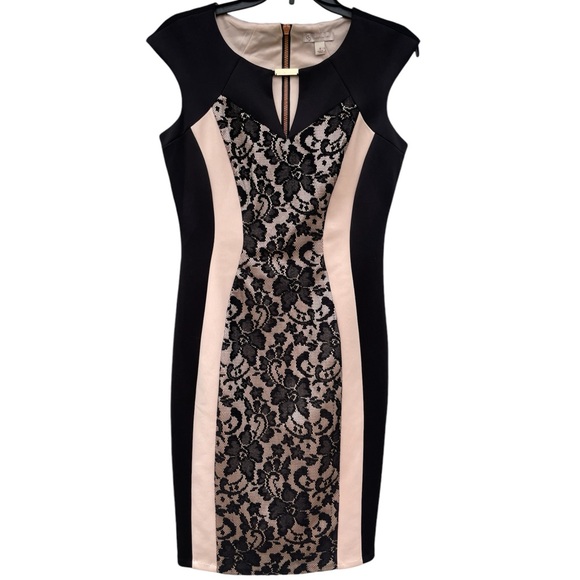 dressbarn Dresses & Skirts - Elegant nude & black dress